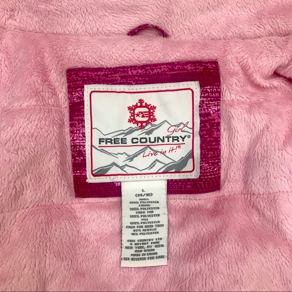 Free Country Winter Coat girl 14-16 - Picture 3 of 6